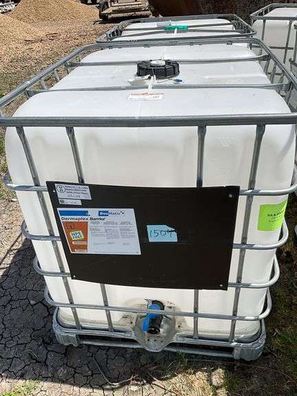 Plastic Caged Tote, Approximately 275 Gallons