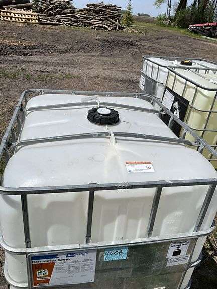 Plastic Caged Tote, Approximately 275 Gallons