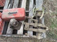 Benchtop Vise, IH Bottle Jack-Non-Working, Metal Toolbox, Assorted Trouble 