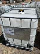 Plastic Caged Tote, Approximately 275 Gallons
