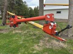 Westfield MK100-61 Swing Hopper Grain Auger, 10"x61', Double Auger Hopper, 