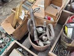 Pallet of Assorted Hardware, Hydraulic Stops, Hydraulic Easy Ends, John Dee