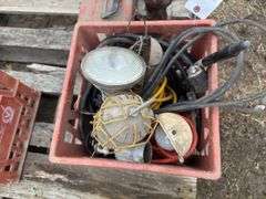 Benchtop Vise, IH Bottle Jack-Non-Working, Metal Toolbox, Assorted Trouble 