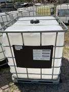 Plastic Caged Tote, Approximately 275 Gallons