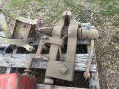 Benchtop Vise, IH Bottle Jack-Non-Working, Metal Toolbox, Assorted Trouble 