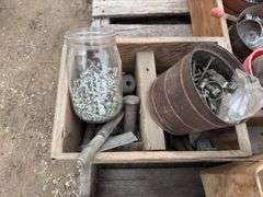 Pallet of Assorted Hardware, Hydraulic Stops, Hydraulic Easy Ends, John Dee