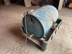 55 Gallon Tender Barrel on Garden Cart