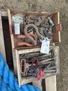 Assorted Hitch Pins, Chain Hooks, Clevises