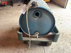 55 Gallon Tender Barrel on Garden Cart