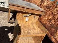 Wooden Shop Built Shelving