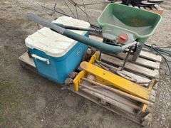 Scott's Seed/Fertilizer Spreader, Crouqet Set, Cooler, Ice Scoops
