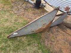 (2) Metal Auger Hoppers