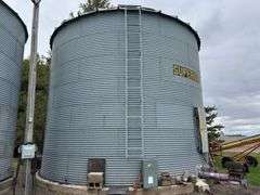 Superior Grain Bin complete with Unload Auger and Aeration Fan, 24' Wide, 1