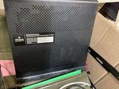 (2) Boxes Containing - Router, CD Player Radio, Toshiba Laptop, Computer Mo