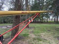 Westfield MK100-61 Swing Hopper Grain Auger, 10"x61', Double Auger Hopper, 