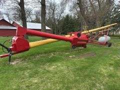Westfield MK100-71 Swing Hopper Auger, 10"x71', Double Auger Hopper, Hydrau