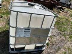 Plastic Caged Tote, Approximately 275 Gallons