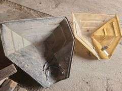 (2) Poly Auger Hoppers