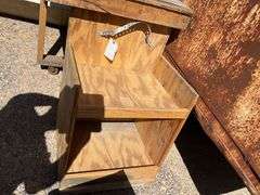 Wooden Shop Built Shelving