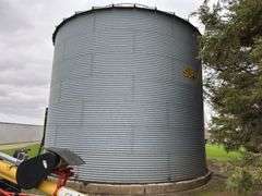 Superior Grain Bin complete with Unload Auger and Aeration Fan, 24' Wide, 1