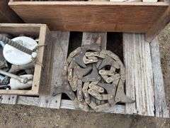 Pallet of Assorted Hardware, Hydraulic Stops, Hydraulic Easy Ends, John Dee
