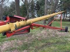 Westfield MK100-61 Swing Hopper Grain Auger, 10"x61', Double Auger Hopper, 