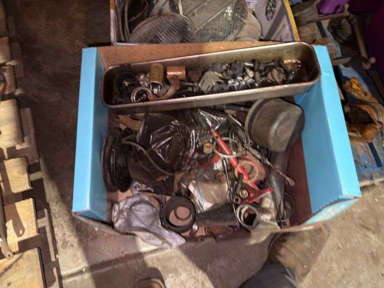 Vintage Car Lights, Assorted Carburetors, Vintage Car Horns, Other Vintage