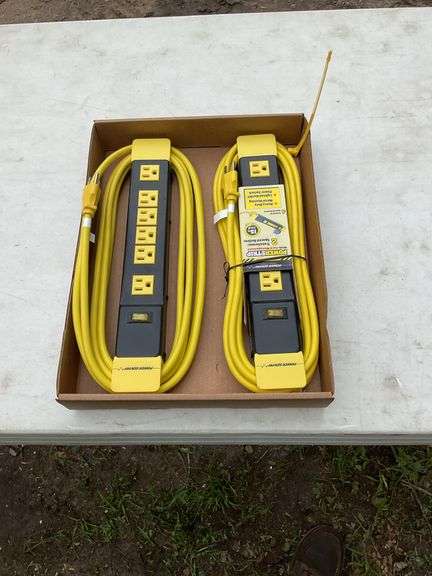 2 extension cord power strips