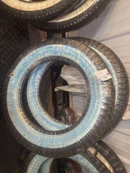(2) Firestone 4.75/5.00-19 White Wall Tires, New/Unused
