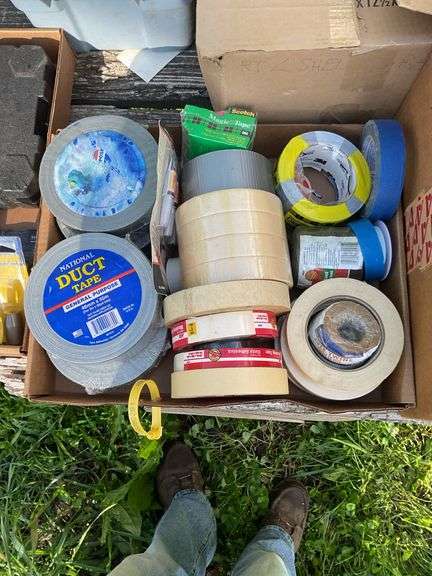 Flat of misc tape (magic tape, duct, masking)