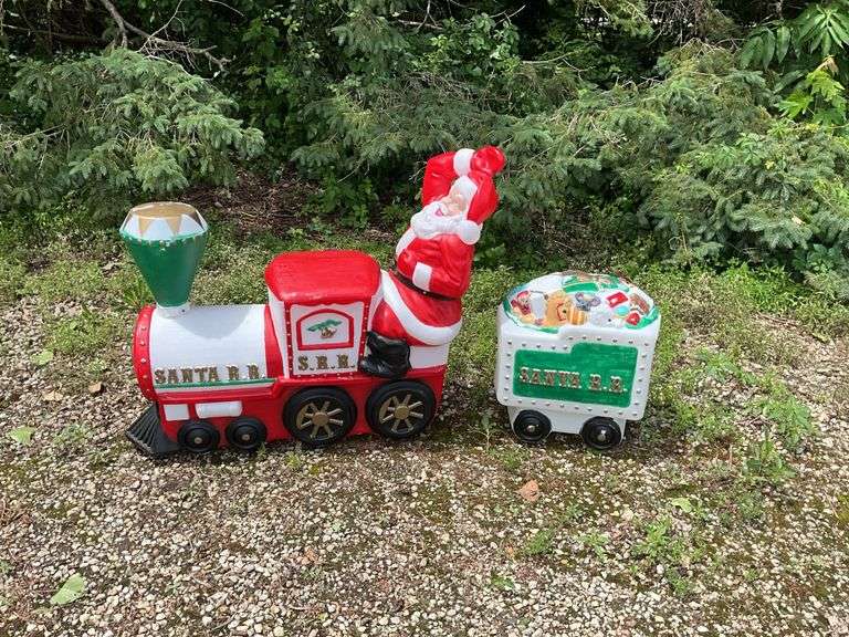 Santa Claus Railroad Train,Car Blow Mold