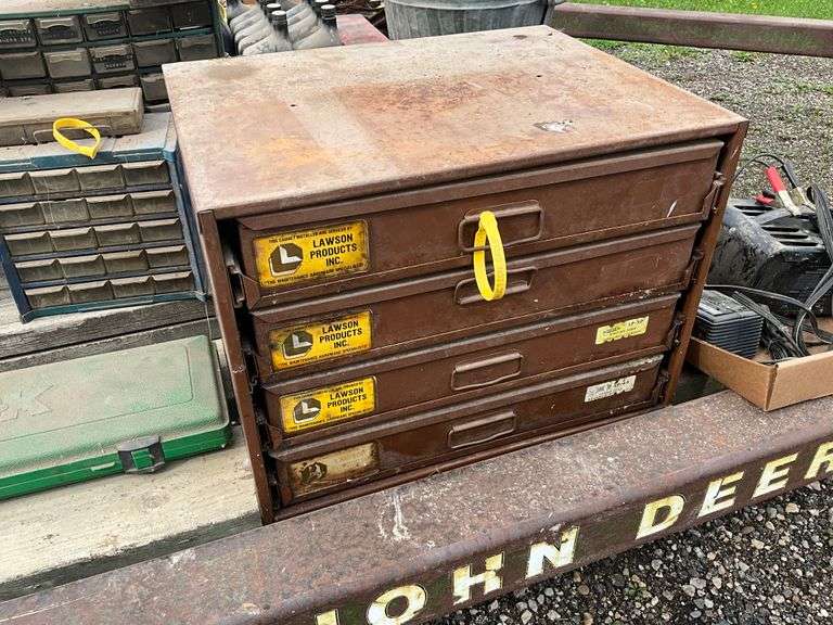 Lawson products 4 drawer parts bin