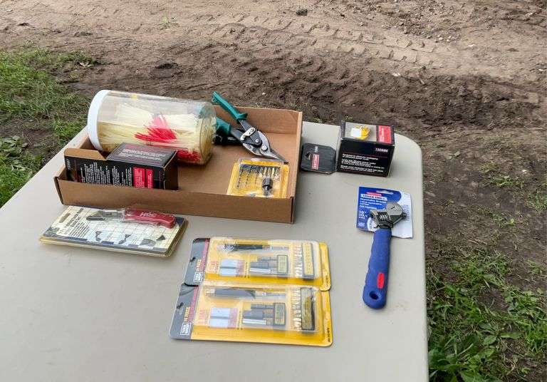 Zip ties, crescent wrenches