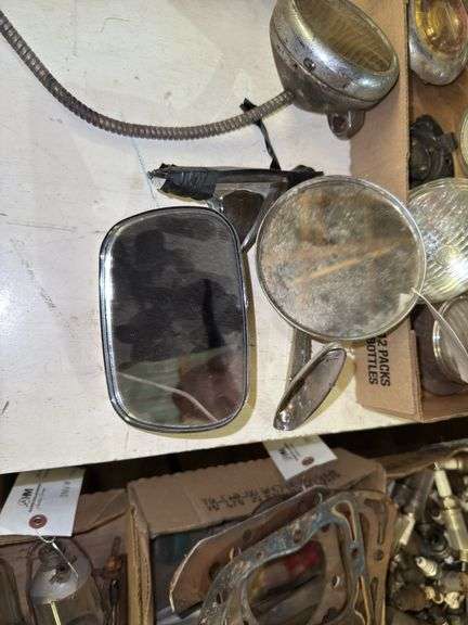 Vintage Automobile Mirrors, Lighrs