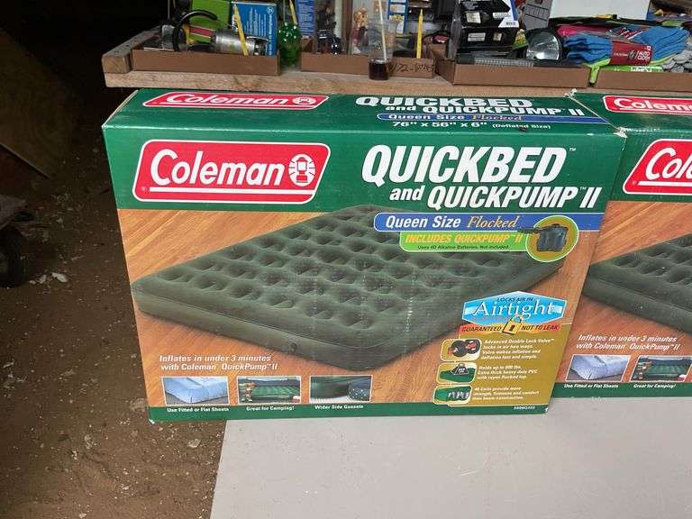 2 Coleman quick bed and quick pump, Phillips HDTV antenna