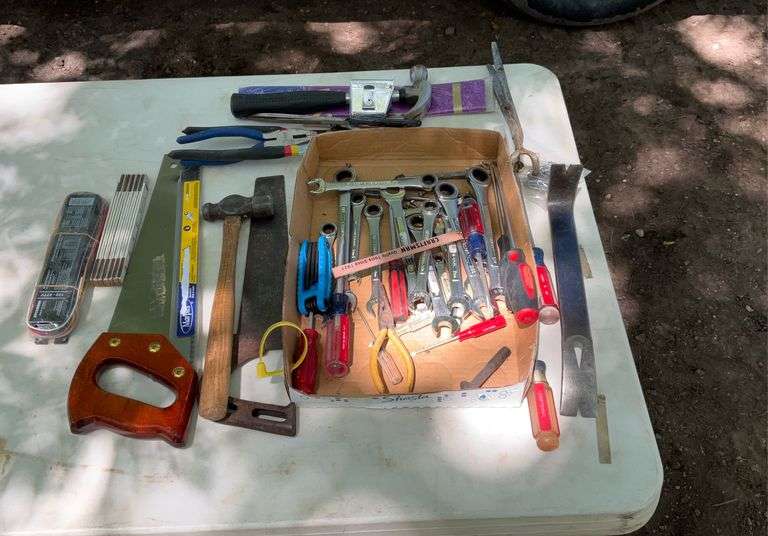 hand saws, tape measures, misc tools