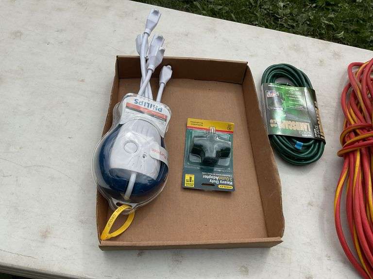 Flat of extension cords & power strips