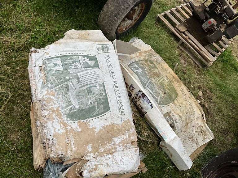 (2) New/Unused Plastic Patio/Lawn Rocking Chairs