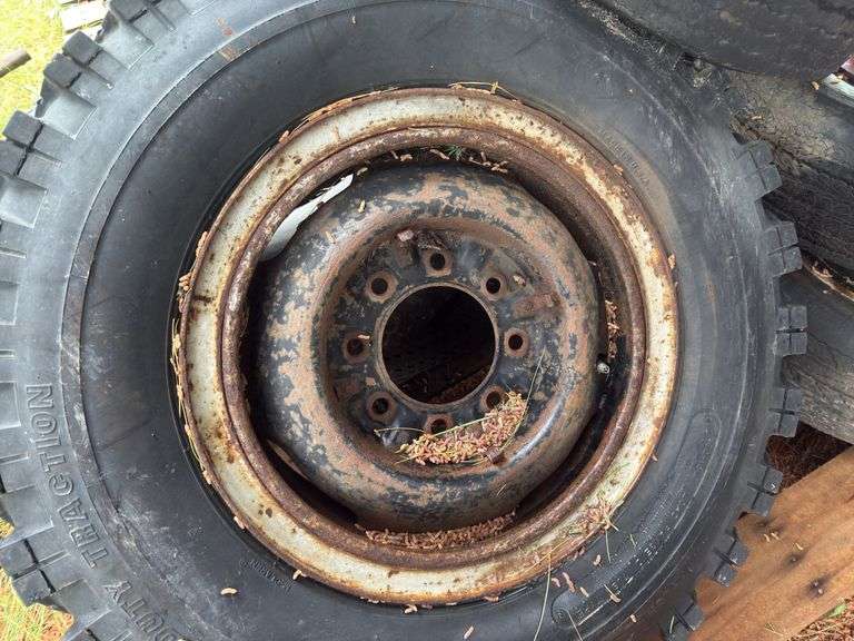 Assorted Rims and Tires, 4 Bolt, 6 Bolt, 8 Bolt