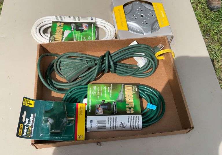 Flat of extension cords & power strips
