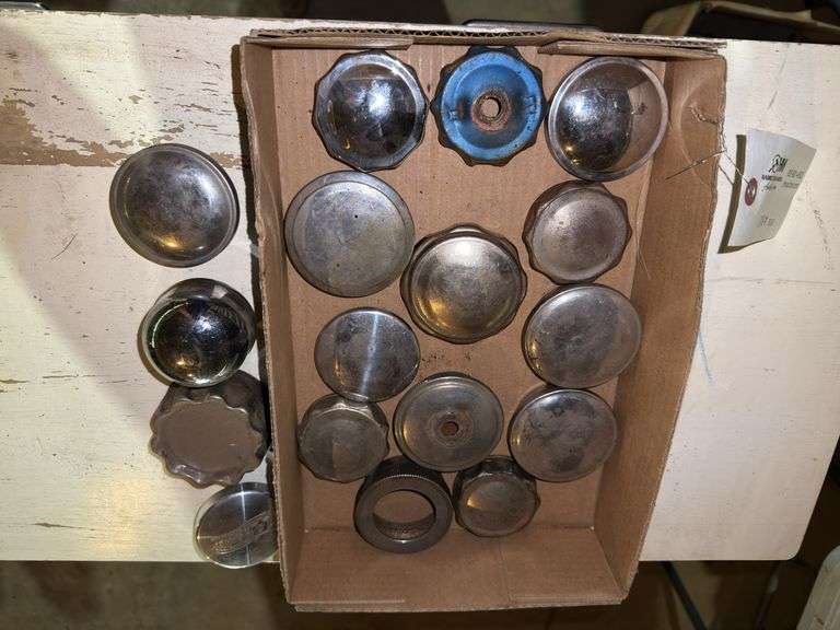 Radiator Caps, Oil Fill Caps, some from Ford Model T/A