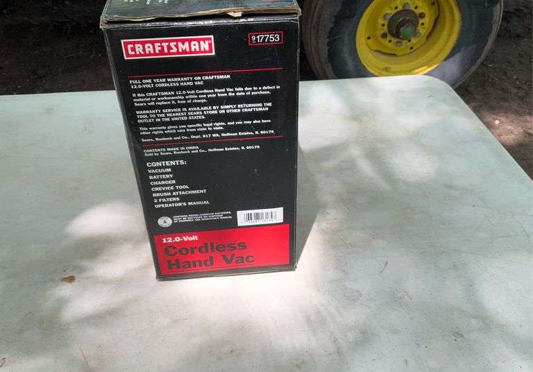 Craftsman 12v cordless hand vac