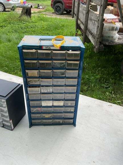 3 parts bins w/contents