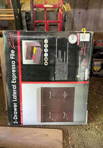2 drawer lateral espresso file