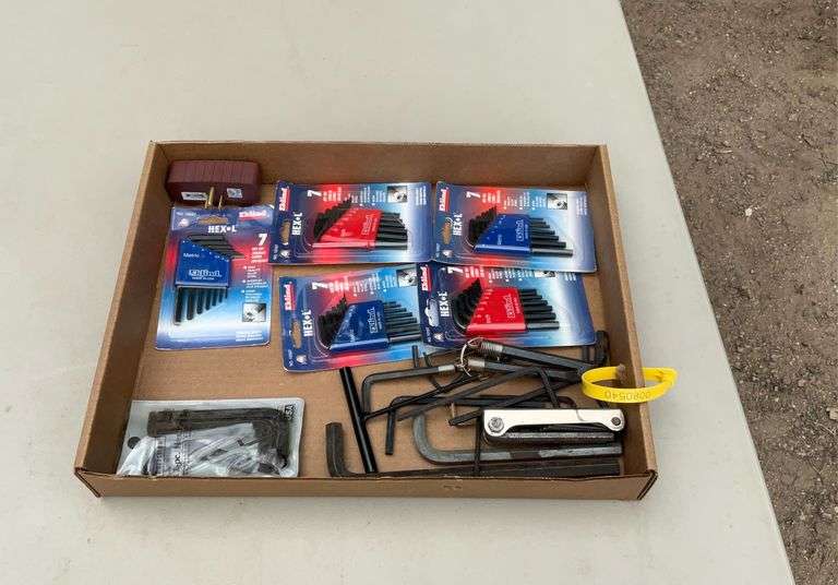 Flat of allen wrenches