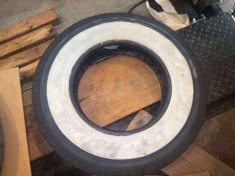 (1) Coker Classic 6.50R16 White Wall Tire, Lightly Used Takeoff, Good Condi