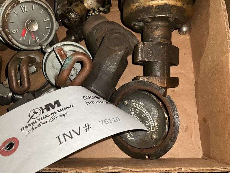Ford Model T/A Parts - !irror Brackets, Gauge Clock, other parts