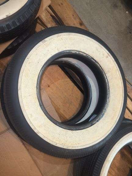 (2) BF Goodrich 6.00-16 White Wall Tires, Lightly Used Takeoffs, Good Condi