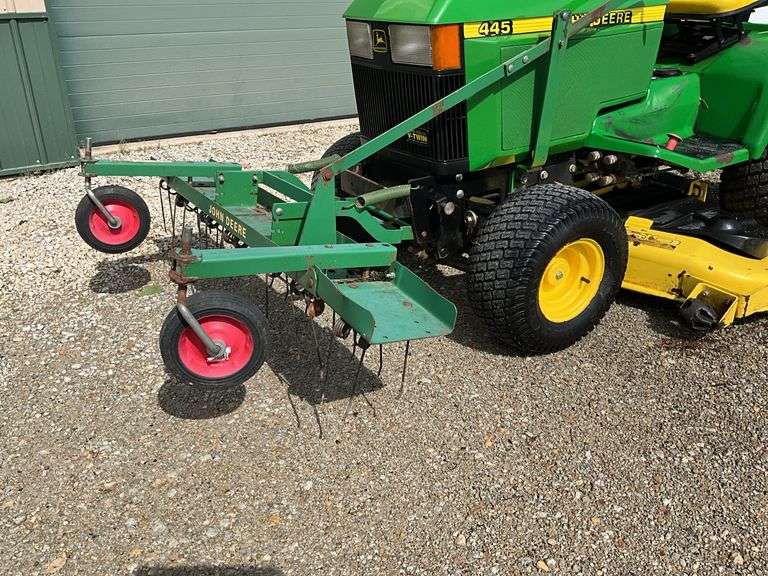 2000 John Deere Model 445 Garden Tractor,60” Deck,V-Twin Gas Motor,Front/Re