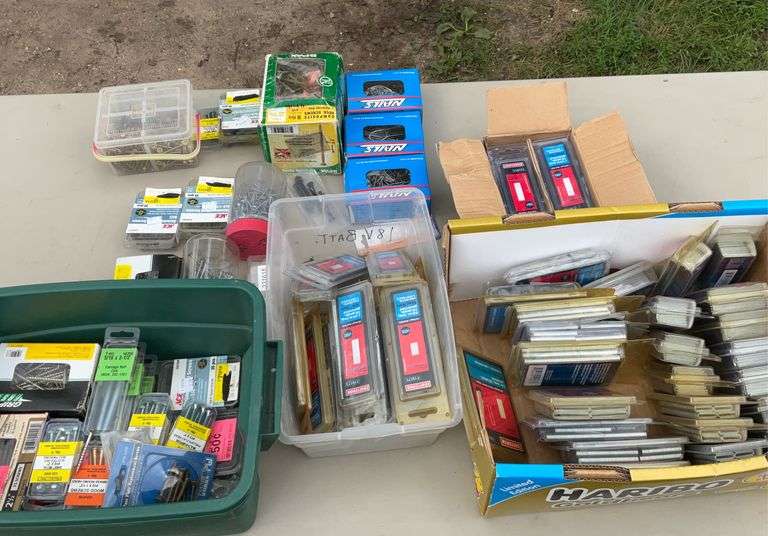 Tool box w/misc plumbing supplies